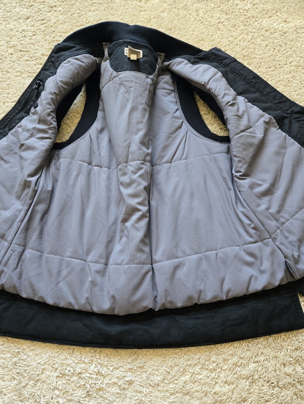 Duluth Trading Co Flex Fire Hose Insulated Vest Womens S Black Canvas - Picture 5 of 9